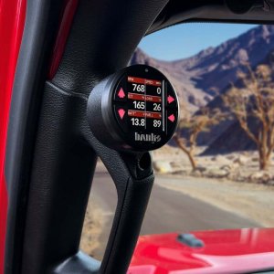 Jeep Wrangler Gauge Pod - Banks Power - iDash Stealth Single - Black - `18-`23